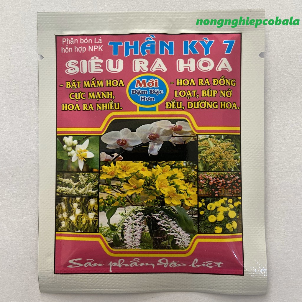 Phân Bón Thần Kỳ 7 Siêu Ra Hoa, Dưỡng Hoa (Gói 10gr)