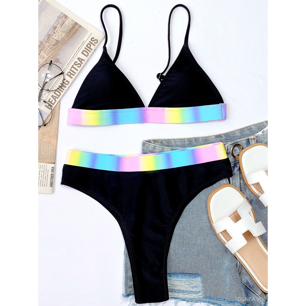 DUNEA Bikini 2 mảnh cạp cao gợi cảm jg7O