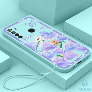 Ốp Điện Thoại TPU Mềm Hình Cô Gái Và Bông Hoa Cho Realme 5 6 7 8 Pro 8(5g) V13 5i 6i 7i 8i 9i C17
