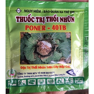 Poner 40tb đặc trị thối nhũn bắp cải , thối nhũn súp lơ