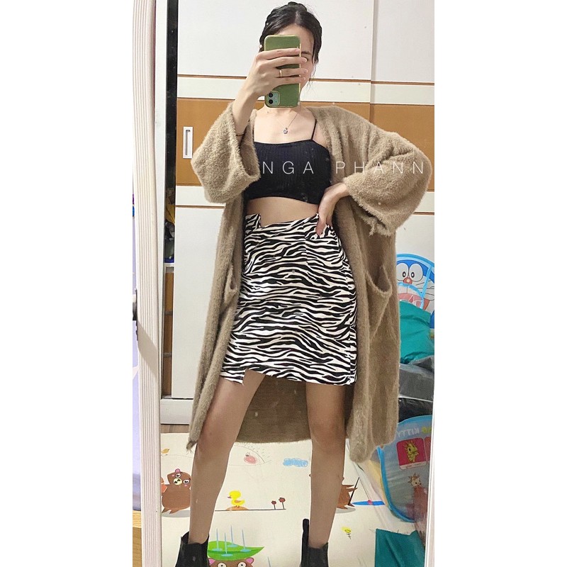 Áo khoác lông dáng dài