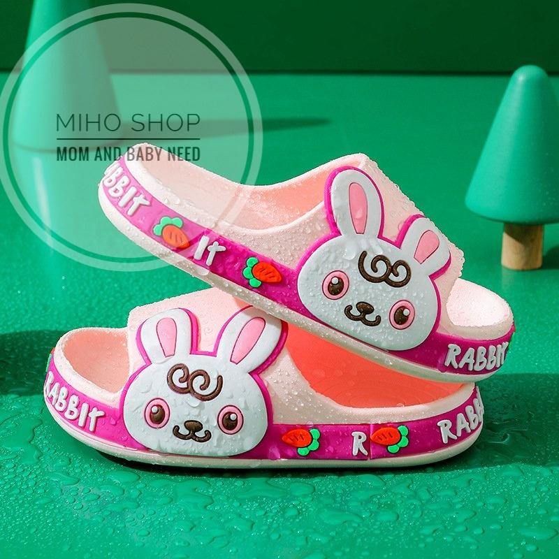 Dép Bánh Mì Quai Ngang Thỏ Rabbit Cao Cấp Dẻo Mềm Êm Chân Cho Bé Trai Bé Gái