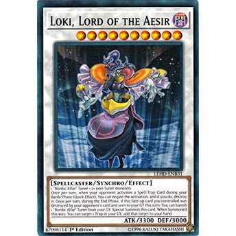 Bài Yugioh - Combo Odin Father Of The Aesir + Thor Lord of The Aesir + Loki Lord of The Aesir + Gotterdammerung