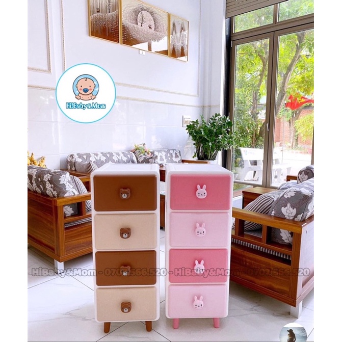 TỦ NGĂN KÉO GẤU THỎ