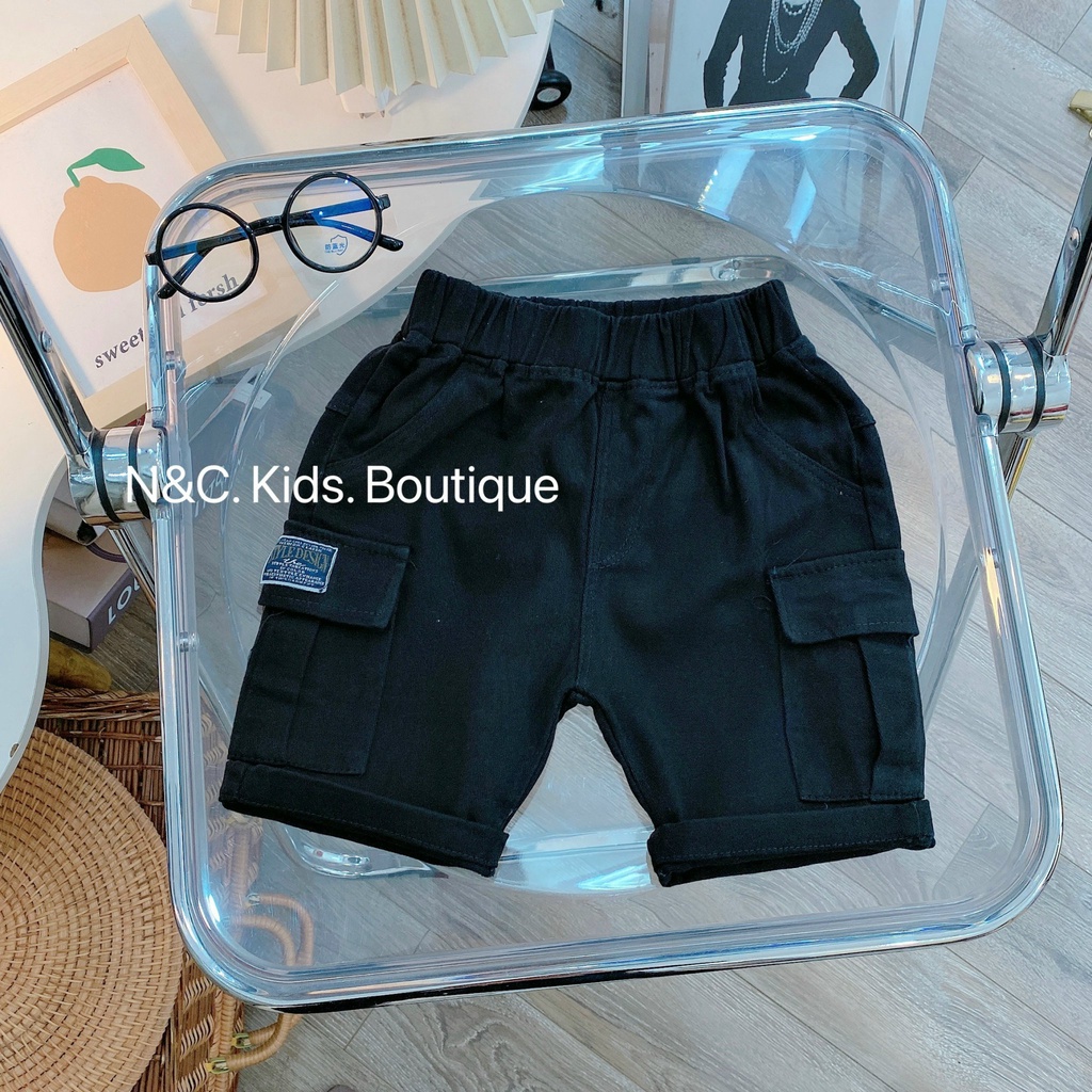 Quần đùi Kaki túi hộp 4 màu cho bé trai XHN598