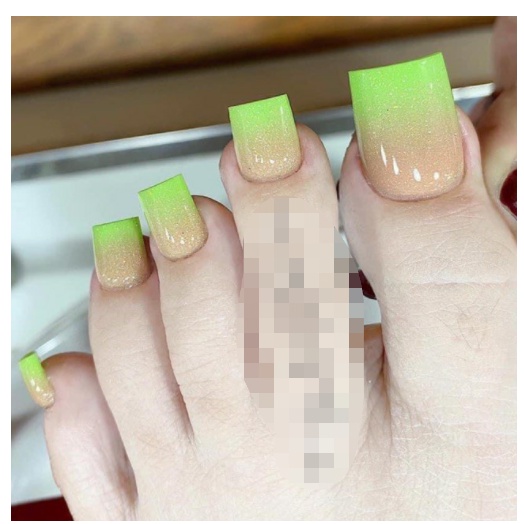 móng nối chân MÀU TRONG