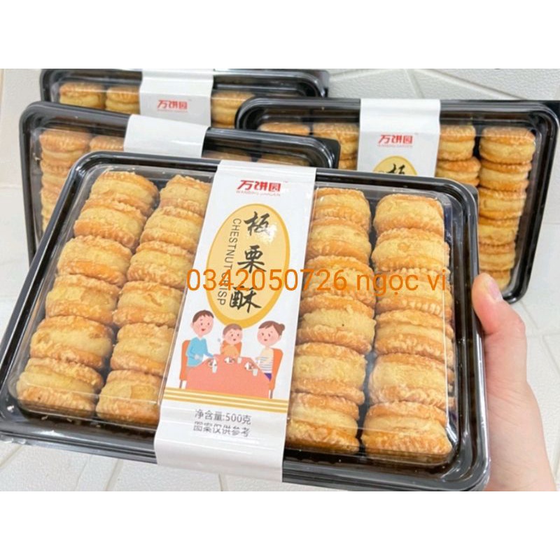 1 hộp bánh hạt dẻ 500g