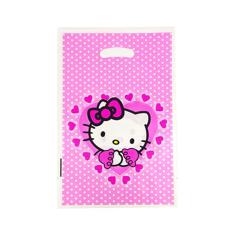 Set 10 Túi Giấy Đựng Quà Mừng Sinh Nhật Hình Hoạt Hình Đáng Yêu