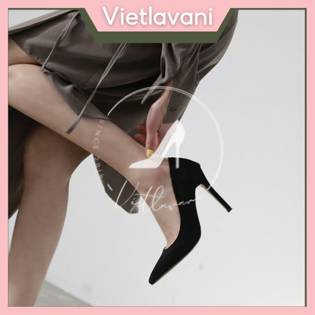 Giày Gót Nhọn Da Lộn Kiểu Dáng Công Sở TVC44