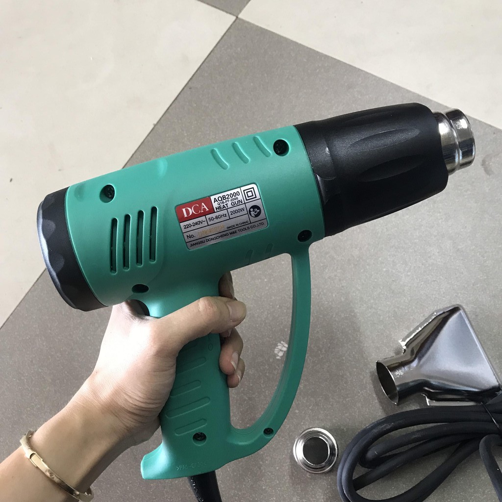 Máy thổi hơi 2000W nóng DCA AQB2000 Q1B-FF-2000 (Xanh) - máy khò nhiệt 2000w