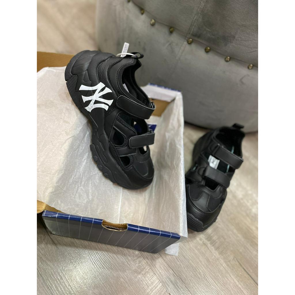 Sục MLB BigBall Chunky Mask Ny full đen, Sục Dán Thể Thao MLB Nâu Kem NY chunky New York Yankees full đen.