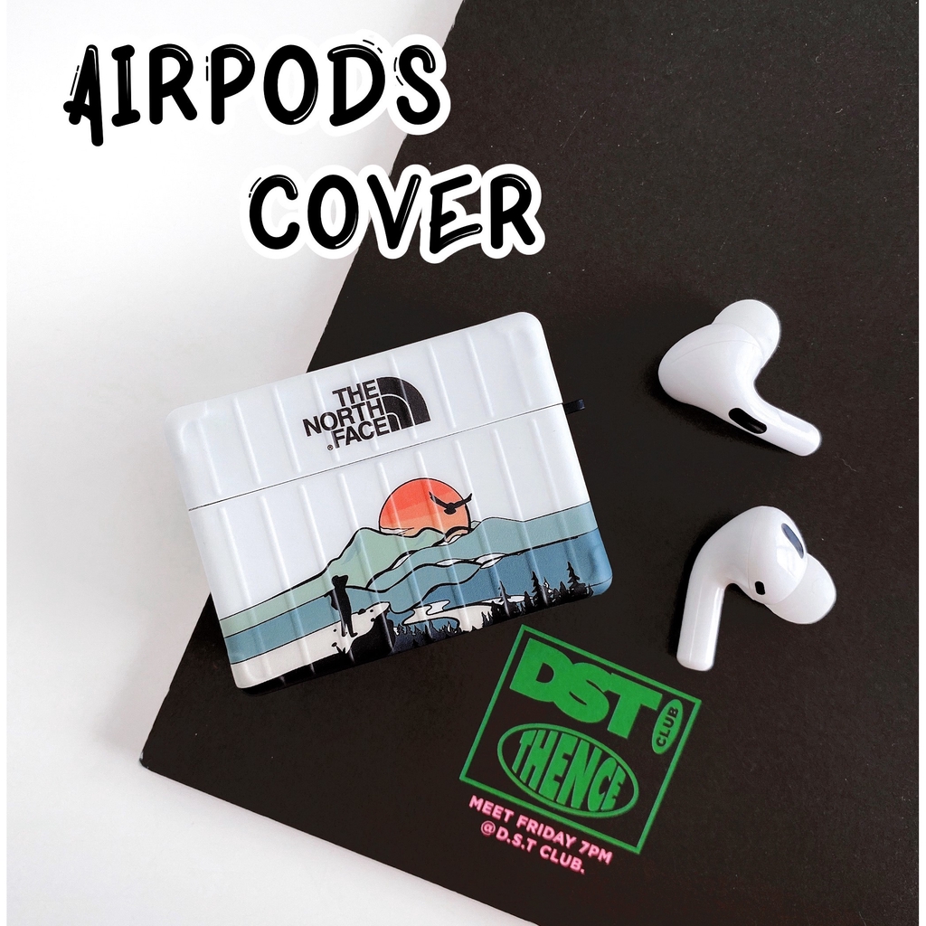 THE NORTH FACE IPHONE Vỏ Bảo Vệ Hộp Đựng Tai Nghe Airpods Pro Hình Mặt Nạ The North Face