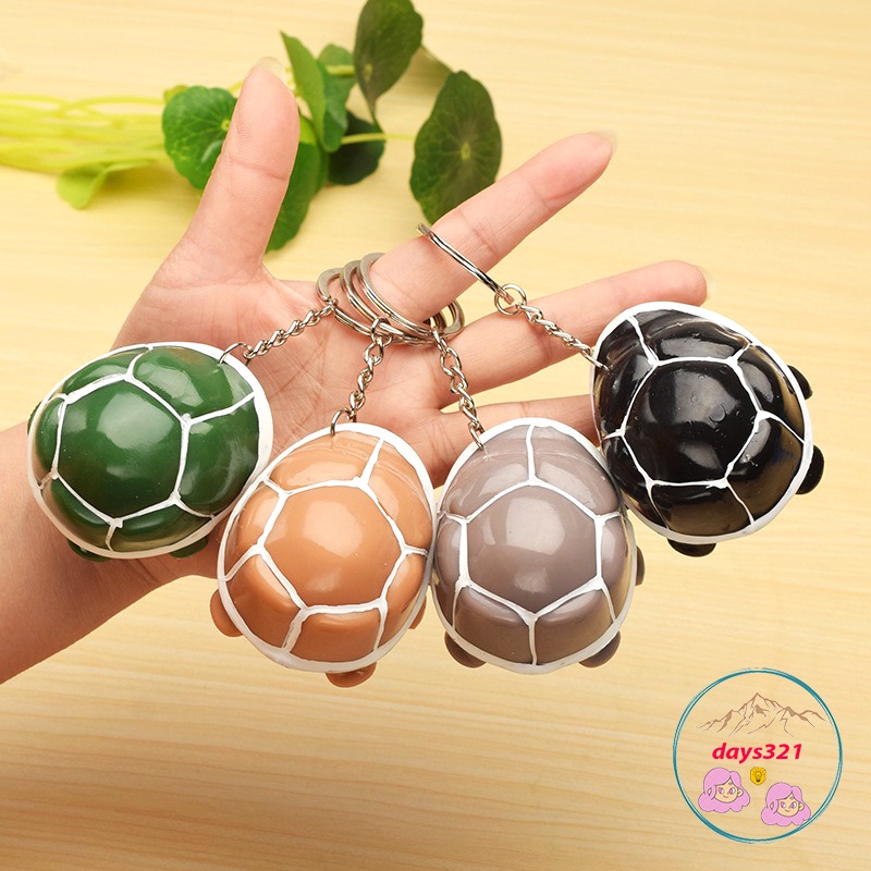 Móc khóa Rùa Thụt Đầu Thụt Cổ Squishy Mochi mềm mịn dễ thương chân thực giảm stress co dãn đàn hồi ngộ M29
