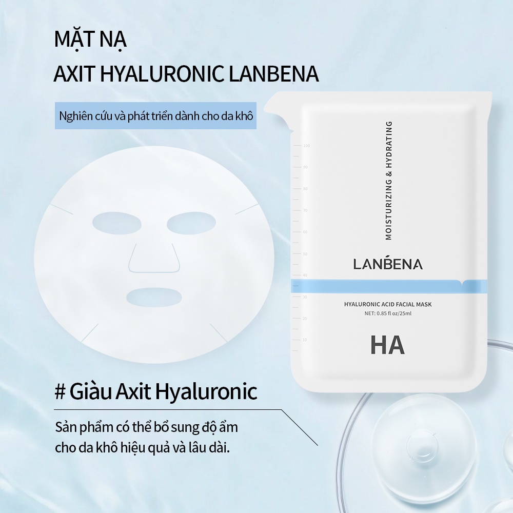 Mặt nạ LANBENA chứa vitamin C dưỡng ẩm trắng da và chống nếp nhăn 25ml