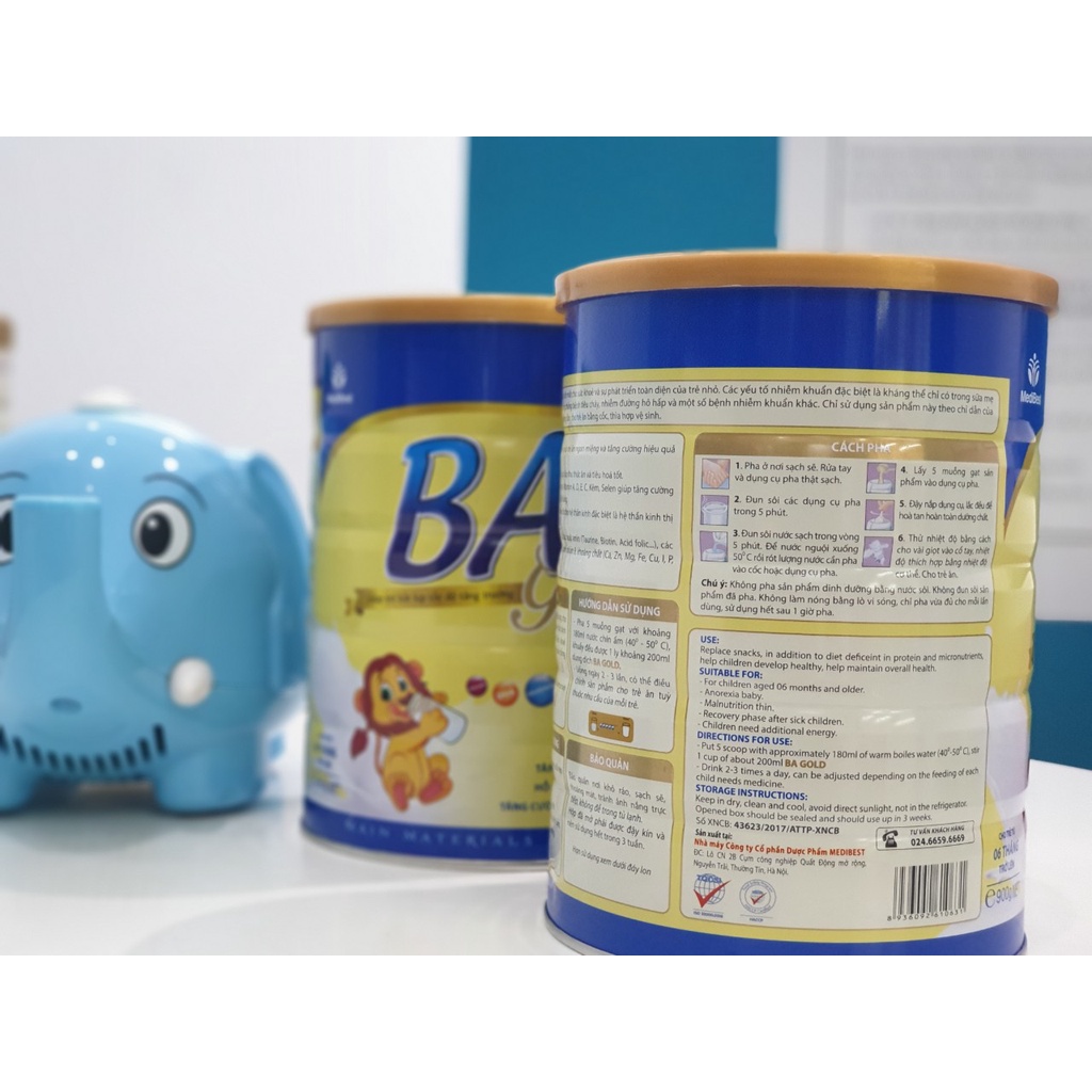 [QUÀ TẶNG XINH XẮN] SỮA BỘT BA GOLD LON 900G
