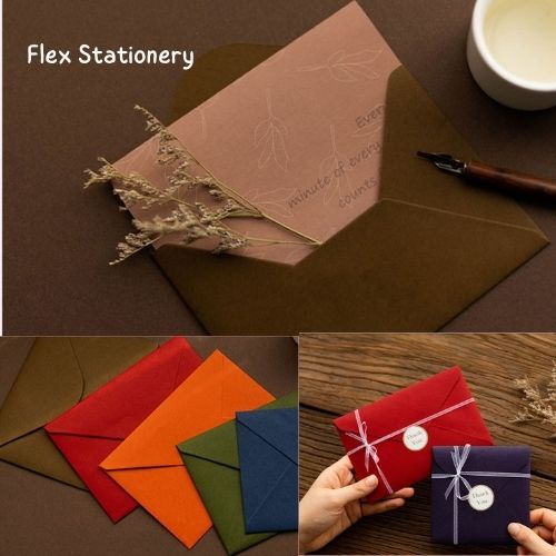 SET 10 BÌA THƯ, PHONG BÌ THƯ XỊN, SANG TRỌNG, MÀU SẮC ĐẸP, BÌA GIẤY KÍCH THƯỚC 18*13cm