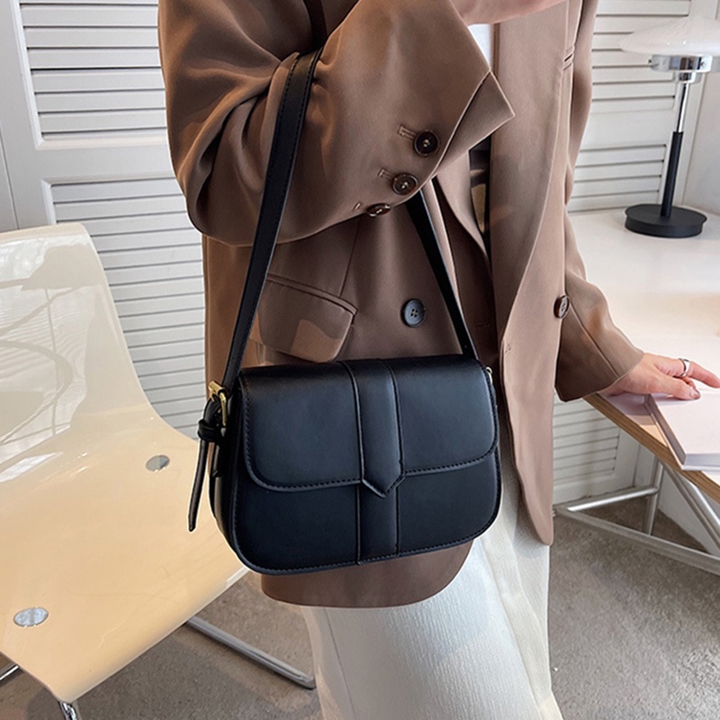 Túi đeo chéo  IELGY hình vuông nhỏ màu trơn đơn giản tùy chỉnh kích thước cho nữ