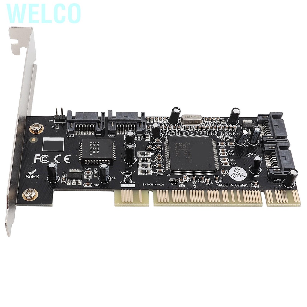 Card Chipset 1 PCI 4 Cổng RAID SATA Internal 5Gbps - Sil3114