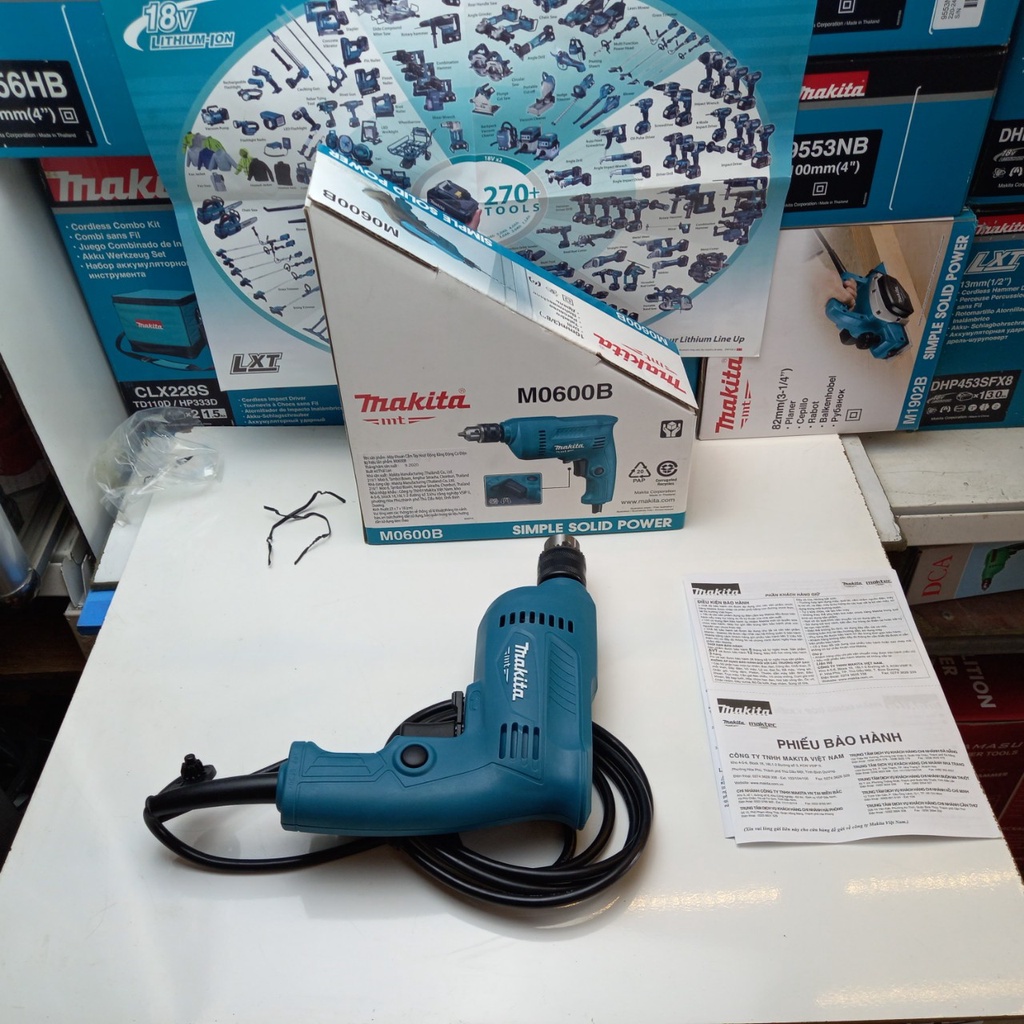 Máy khoan Makita M0600B , máy khỏe chạy êm, vỏ bền đẹp