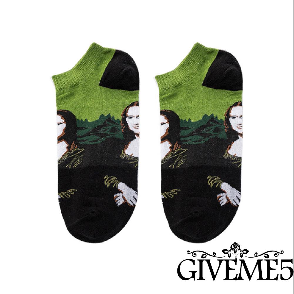 Vớ cổ chân in họa tiết tranh 3D