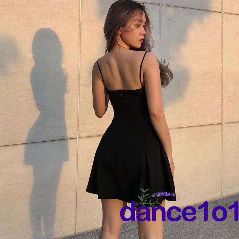 Đầm Váy Nâu Tây Cúp Ngực 2 Dây Chít Li Eo Có Sẳn Mút Ngực