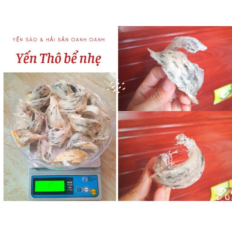 50gr Yến Sào thô Nha Trang - Tổ yến thô vỡ, bể nhẹ nguyên chất - Tặng đồ chưng