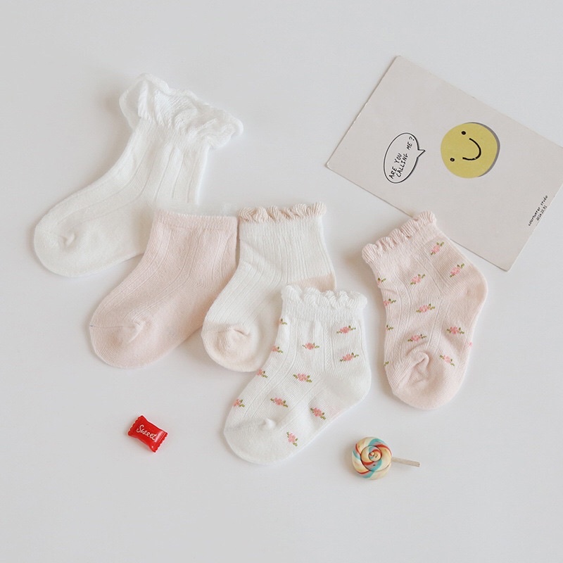 Tất cute len cao cổ bé trai, bé gái