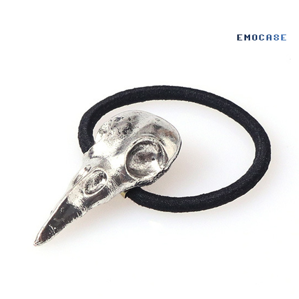 Dây Buộc Tóc Đuôi Ngựa Co Giãn Hình Đầu Lâu Phong Cách Punk Halloween Cho Nữ