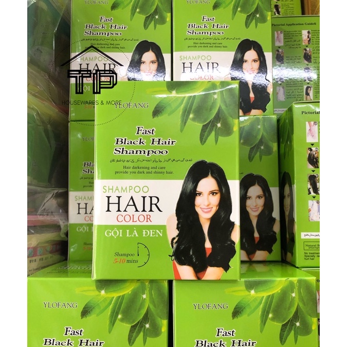 Dầu gội đen tóc thảo dược Ylofang olive 30ml x 10 gói