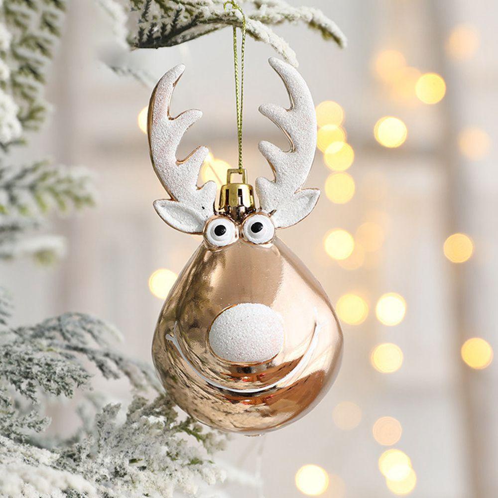 YIYU Phụ Kiện Treo Trang Trí Cây Thông Giáng Sinh Bằng Nhựa