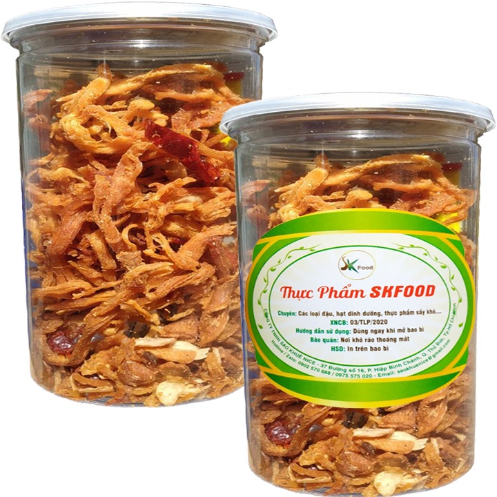 200g khô heo cháy tỏi ớt đảm bảo an toàn thực phẩm hiệu SK FOOD