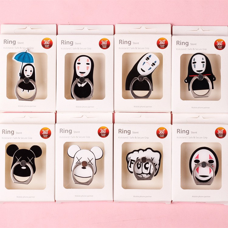 [Loại Xịn] Iring Giá Đỡ Chiếc Nhẫn Hoạt Hình Vô Diện Siêu Bám Dính Không Sợ Bong Tróc Full Hộp ! | BigBuy360 - bigbuy360.vn