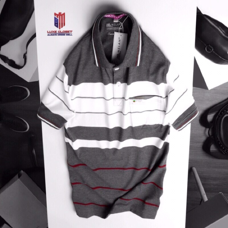 Áo thun sọc nam trung niên cotton nhiều màu sang trọng ACT008 | BigBuy360 - bigbuy360.vn