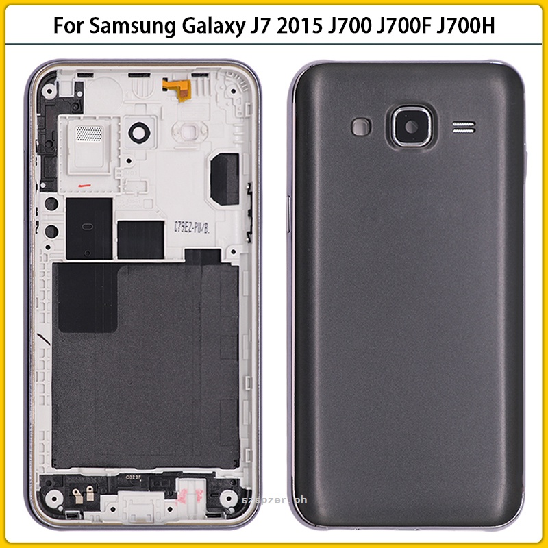 Mới J700 Full Nhà Ở Dành Cho Samsung Galaxy J7 2015 J700 J700f J700h J700m Giữa Khung Pin Co