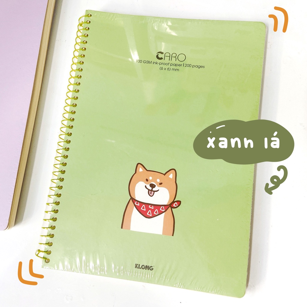 SỔ LÒ XO ĐƠN SIZE A4 SIÊU TO 200 TRANG DÀY 100GSM KHÔNG LEM GHI CHÉP TAKE NOTE BULLET JOURNAL KLONG