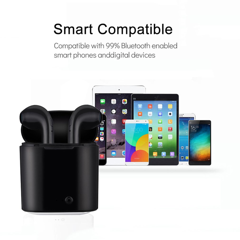 I7 Tai nghe Bluetooth mini không dây  âm thanh nổi tích hợp micro chất lượng cao cho Android