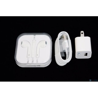 Bộ 3 món tai nghe củ cạc và cáp sạc iphone 5/5s cao cấp nilkin