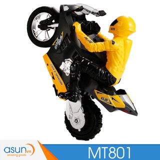 Xe Mô Tô Điều Khiển Từ Xa MT801 Bốc Đầu Gyro tự cân bằng 1:6