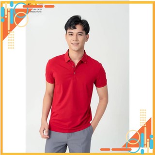 Áo Polo Nam Pima 1 APM3295 - Màu Đỏ + Tím Than