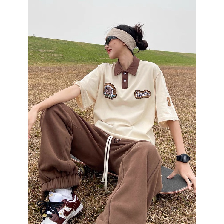 Áo Thun POLO CON BÒ CHỈ NỔI Nam Nữ và Ulzzang Unisex 1hitshop