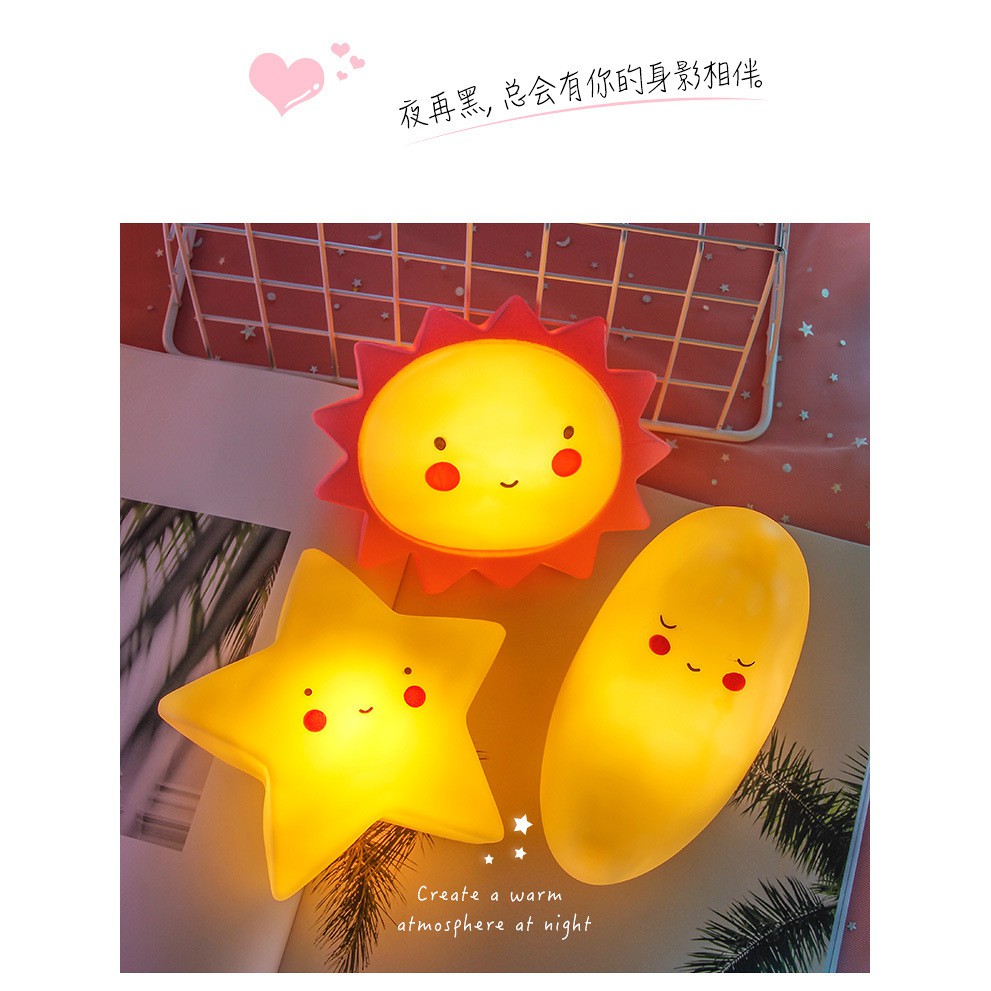 Đèn Ngủ Thiết Kế Nhiều Hình Dạng Đáng Yêu Cho Bé