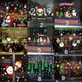 Combo Giấy dán kính noel