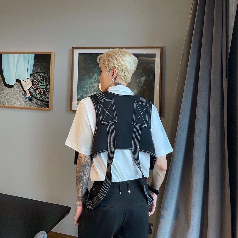 _Áo gile khoác dây siêu đỉnh unisex