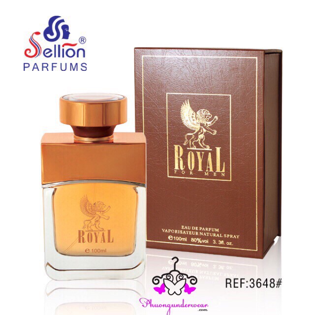 (CÓ VIDEO TỰ QUAY) Nước hoa nam Sellion Royal Nâu 100ml