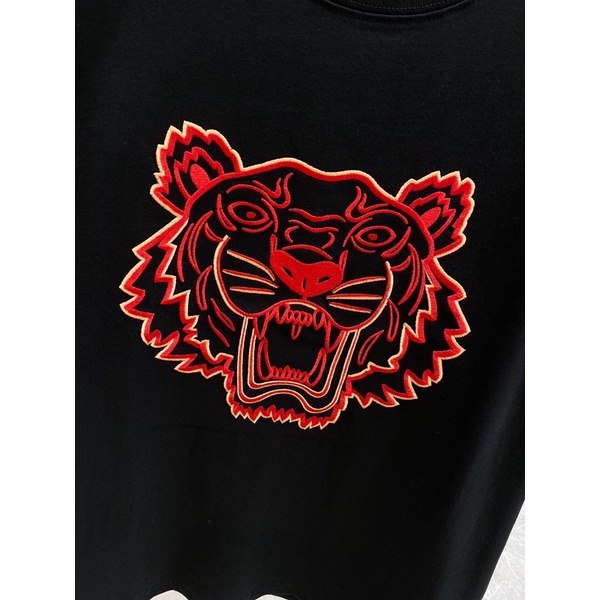 Áo thun ngắn tay hoạ tiết con hổ logo thương hiệu Kenzo cao cấp
