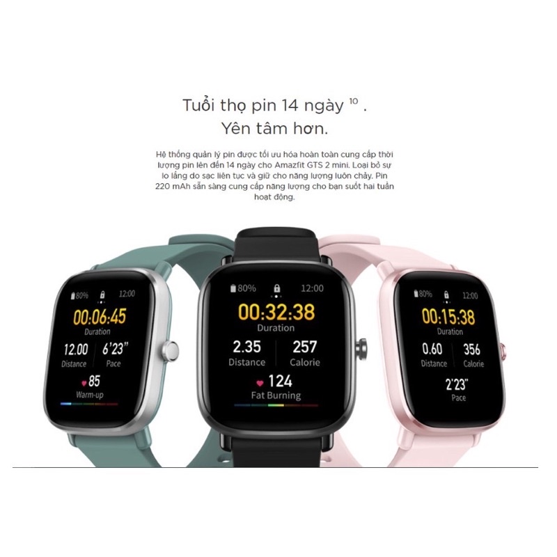 [CÓ SẴN - NOWSHIP] Đồng Hồ Thông Minh Huami Amazfit GTS 2 Mini | Bản Quốc Tế | Hàng Chính Hãng | Bảo Hành 12 Tháng