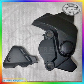 [Exciter Shop] Combo Nắp đuôi cá, chụp giò đạp Exciter 2006 - 2010, màu đen, hàng chính hãng