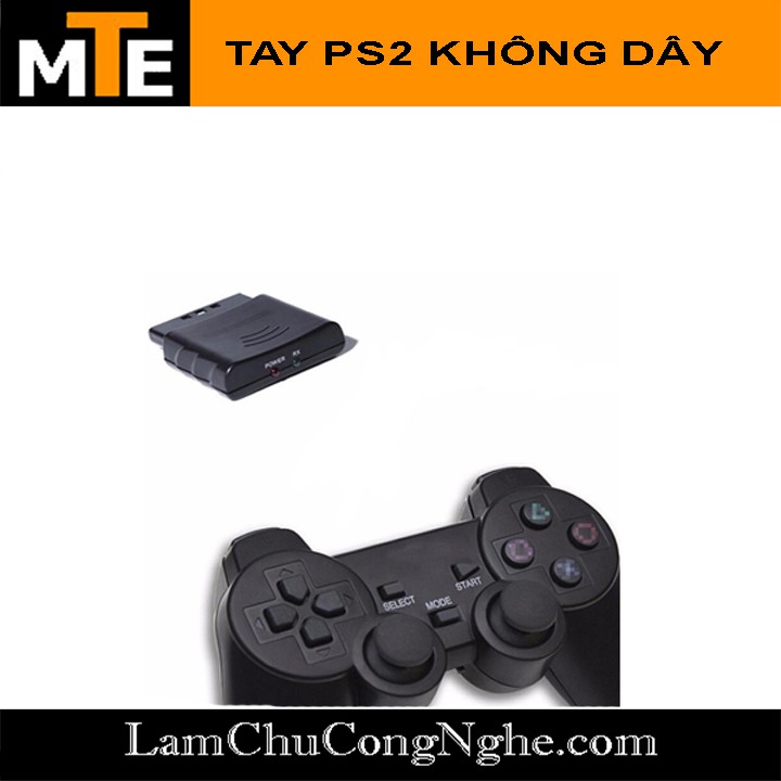 Tay cầm chơi game Ps2 không dây có sẵn mạch chuyển đổi arduino điều khiển robot