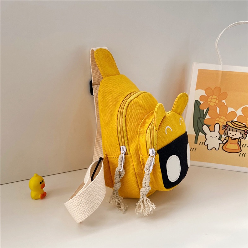 Túi Đeo Chéo Ngực Cỡ Nhỏ Họa Tiết Hoạt Hình Dễ Thương Cho Bé
