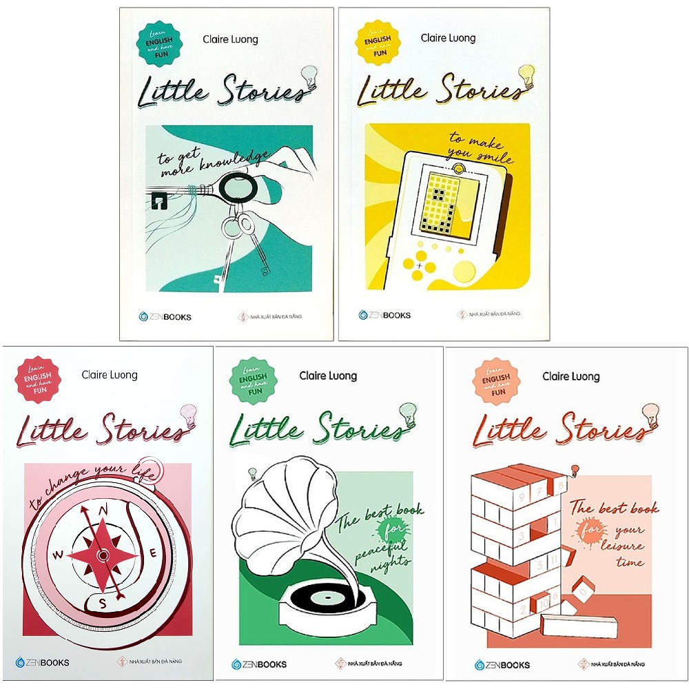 Sách-Combo Little Stories:Get More Knowledge+Make You Smile+Change Your Life + Peaceful Nights + Leisure Time